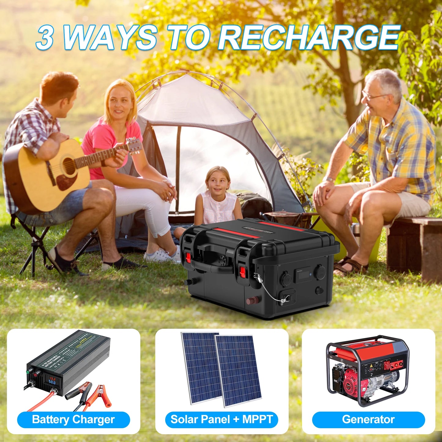 Survival Now's™ 12V Rechargeable Lithium Battery Pack