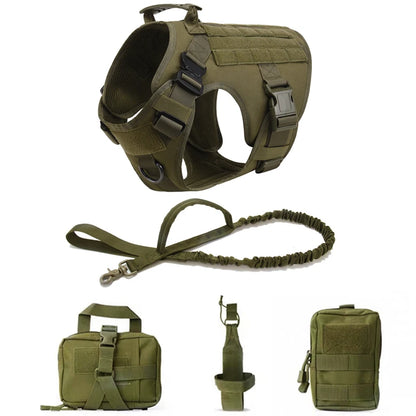 Survival Now™ K9 Tactical Military Vest & Leash Set