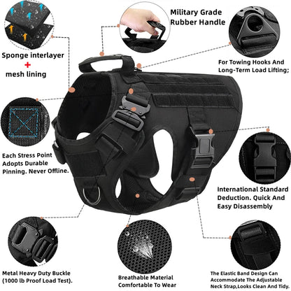 Survival Now™ K9 Tactical Military Vest & Leash Set