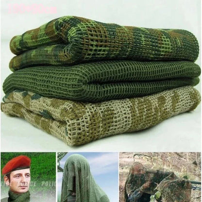 Survival Now™ Camouflage Netting Tactical Mesh Scarf