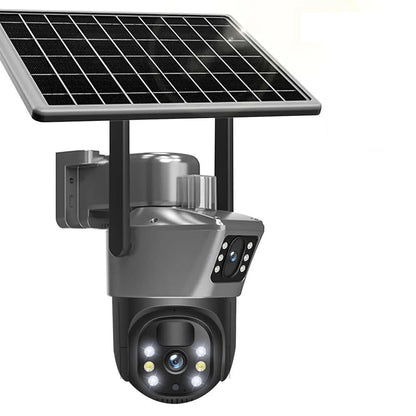 8MP 4K WiFi Solar Camera - Wireless Security with Dual Lens & Solar Power