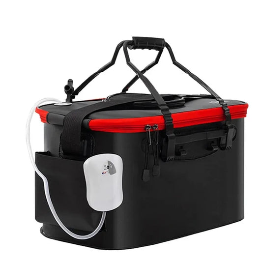 Shoulder Multifunction Fishing Bag with Oxygen Pump – 20L Live Bait Storage