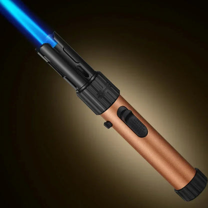 Powerful Blue Flame Jet Torch, Refillable Windproof Butane Lighter