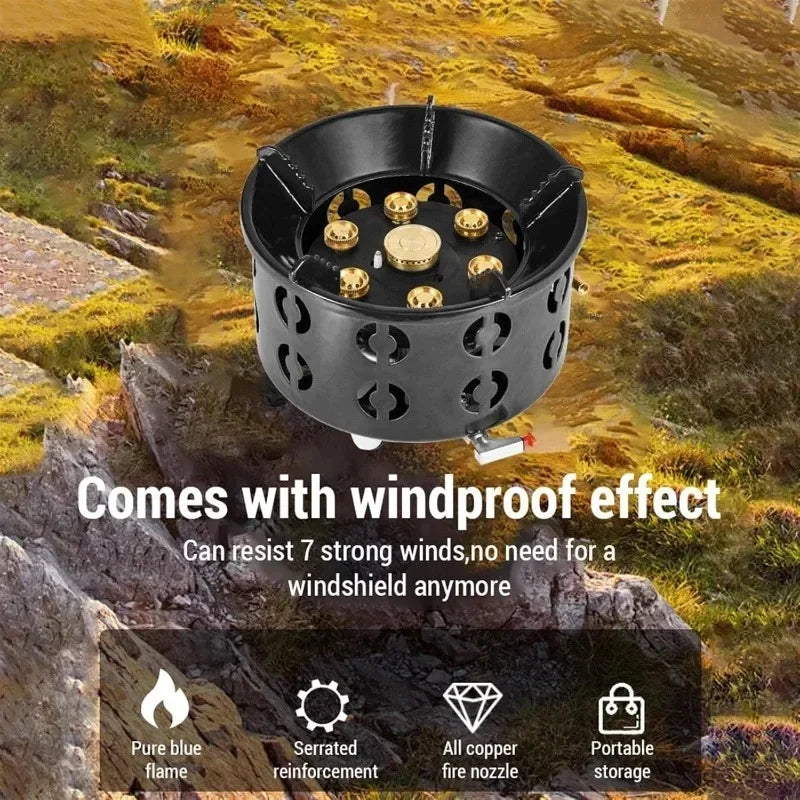 Survival Now™ 19800W 7-Core Camping Stove