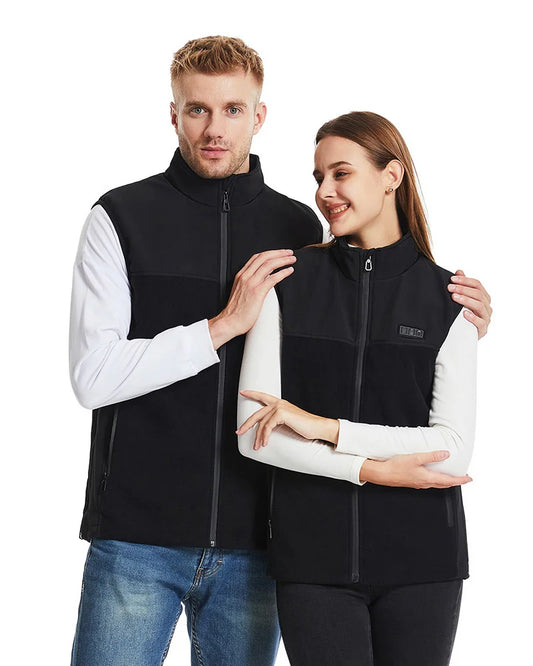 Fleece Electric Heated Vest - USB Powered, Lightweight, Versatile