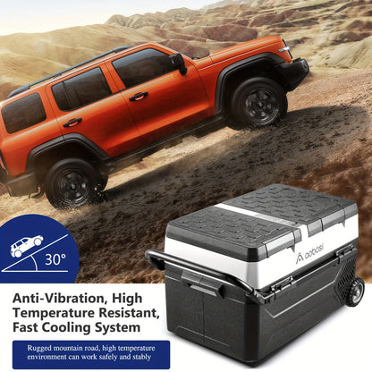 Portable Electric Dual-Zone Fridge Freezer – Travel-Ready Cooling for Camping & Trucking