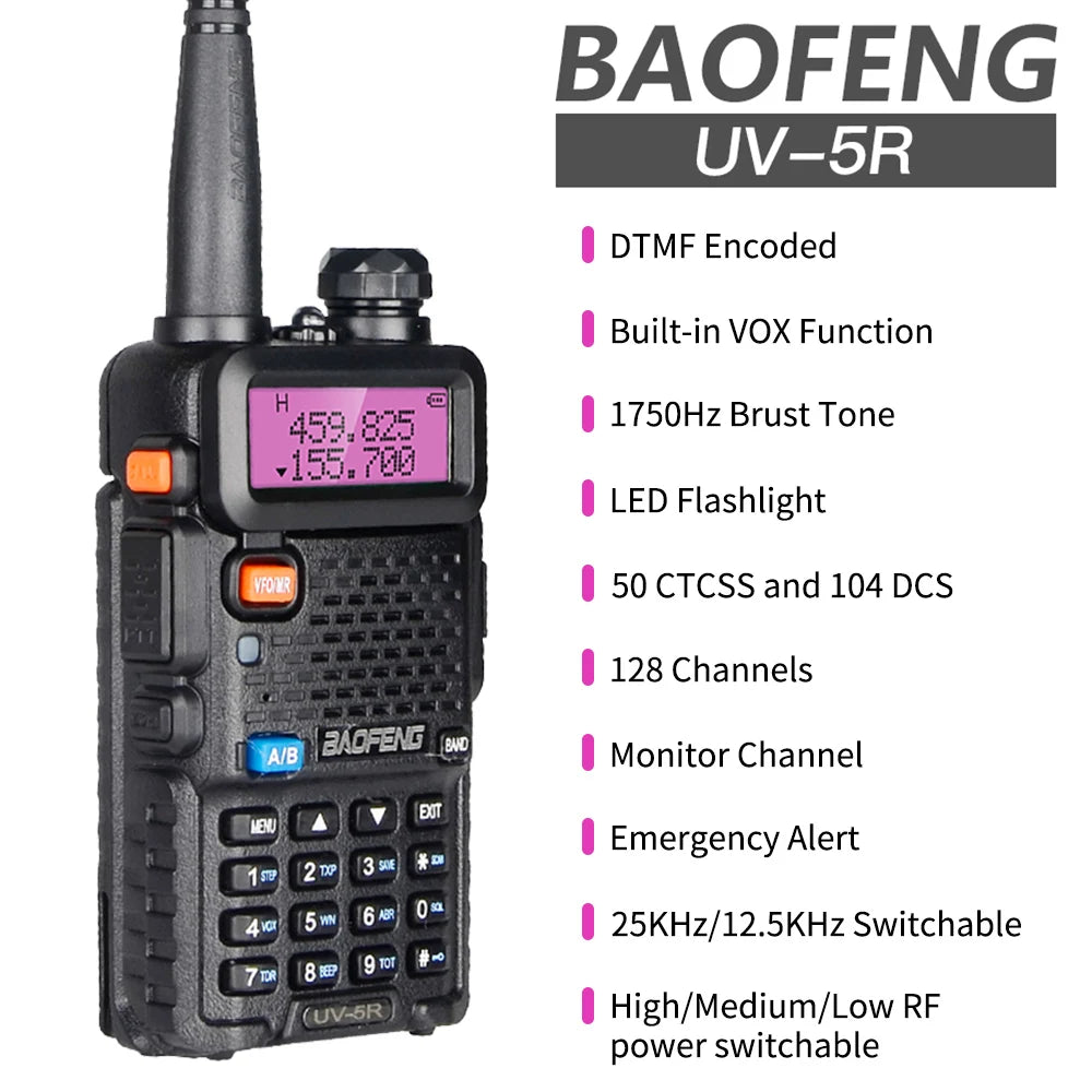 Survival Now™ UV-5R Walkie Talkie