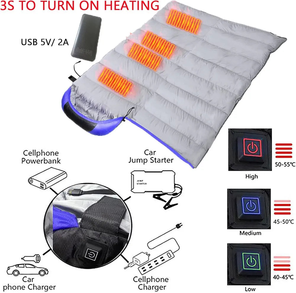 Survival Now™ USB Heated Wearable Sleeping Bag