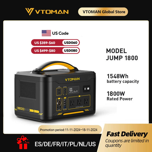 Portable Power Station – High-Capacity & Solar Ready