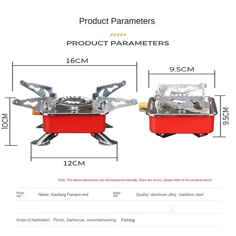 Portable Camping Gas Stove Mini Burner Cooker – Lightweight, Windproof & Foldable