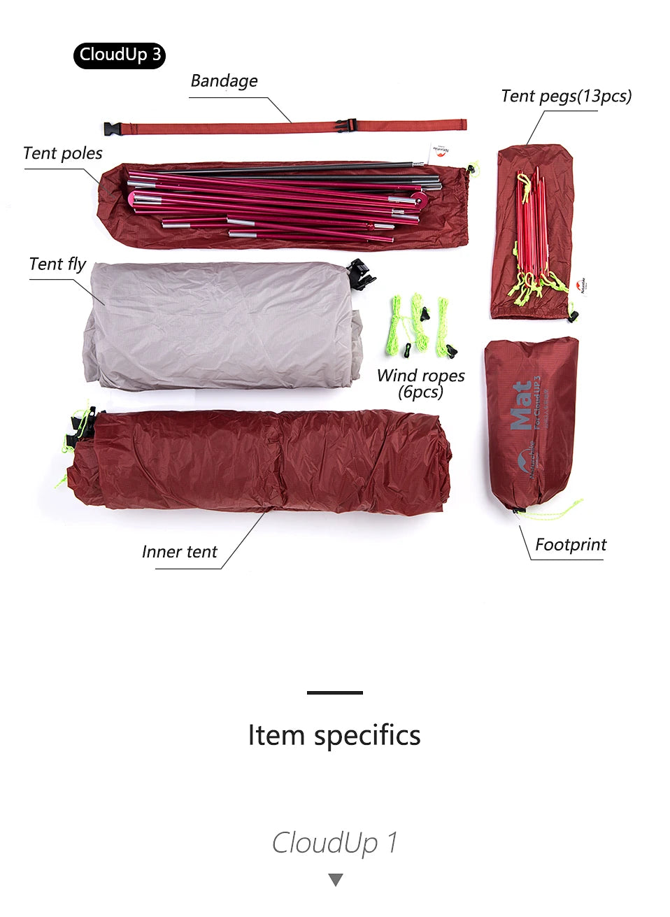 Survival Now™ Cloud Up Camping Tent