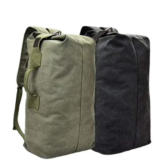 Large Capacity Tactical Canvas Backpack – Built for Rugged Trails & City Streets