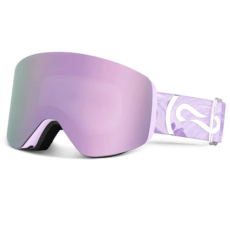 Ski Goggles & Snowboard Mask – UV400 Yellow Lens Eyewear Kit for Adults