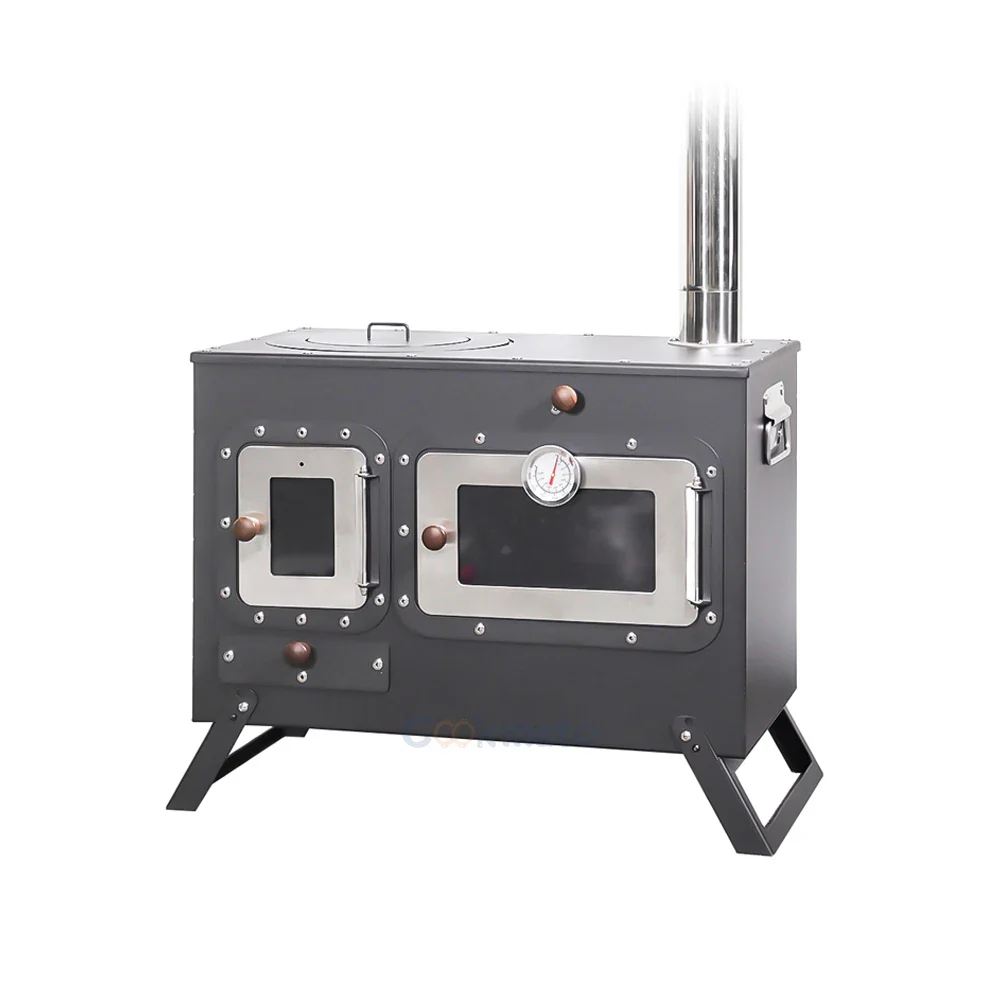 Wood Stove with Pizza Oven | Portable Outdoor Cooking