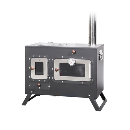 Wood Stove with Pizza Oven | Portable Outdoor Cooking