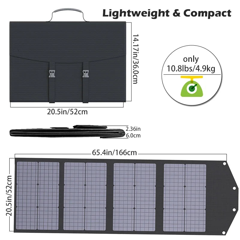 Survival Now™ 1500W Portable Solar Panel Kit