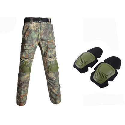 Slim Fit Army Shirt & Camouflage Cargo Pants