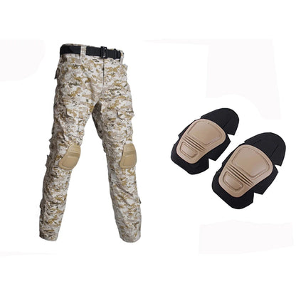 Slim Fit Army Shirt & Camouflage Cargo Pants