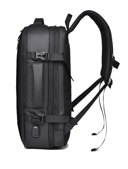 18-Inch Men’s Business Laptop Backpack with USB Charging & Waterproof Design