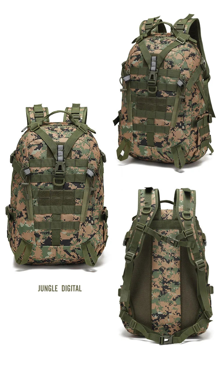 Survival Now™ 40L Tactical Reflective Backpack