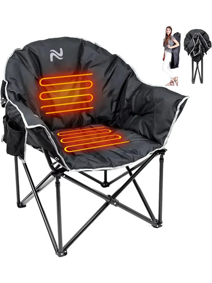 Heated Camping Chair | Oversized, Portable & USB-Powered
