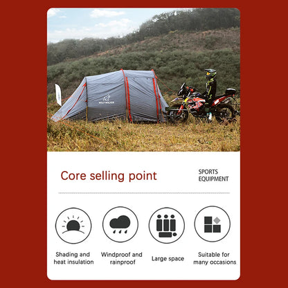 Survival Now™ Motorcycle Tent for Camping
