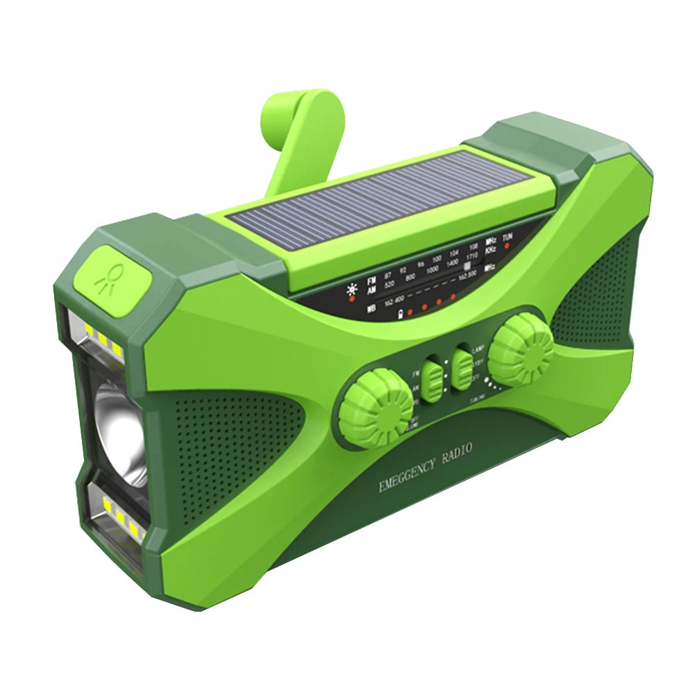 Multifunctional Radio - 10000mAh Power Bank with Solar Charging