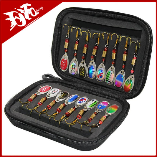 16pcs Metal Spoon & Spinner Lure Set