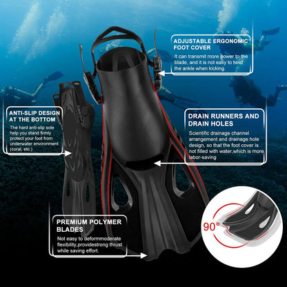 Survival Now™ Snorkel Fins Swim Flippers