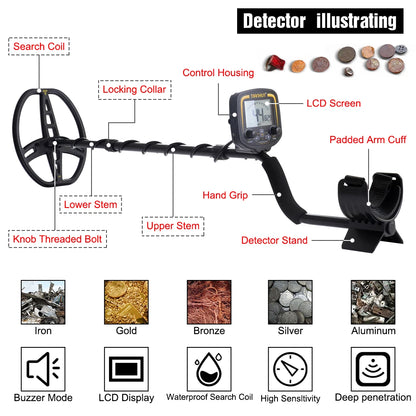 Survival Now™ TX-850 Professional Metal Detector