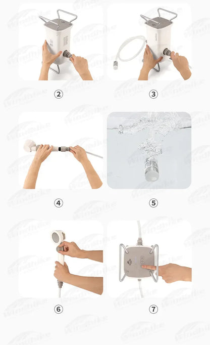 Survival Now™ Outdoor 2-In-1 Vehicle-Mounted Shower