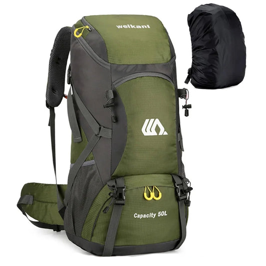 50L Waterproof Travel Backpack for Hiking, Camping & Climbing