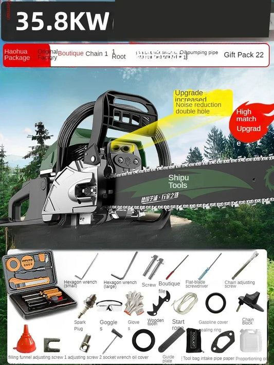 Powerful Gasoline Chainsaw – Heavy-Duty Four-Stroke Engine
