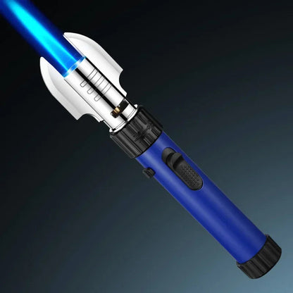 Powerful Blue Flame Jet Torch, Refillable Windproof Butane Lighter