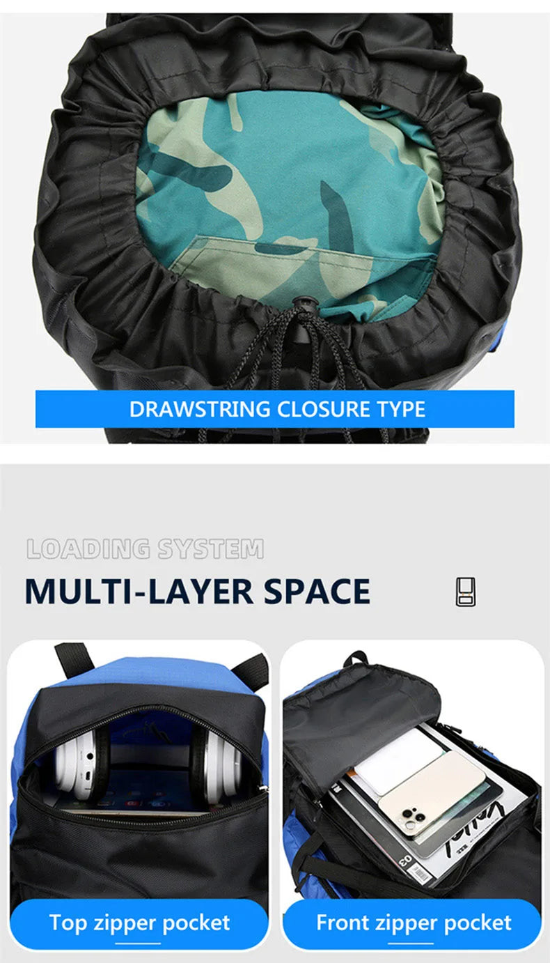 Survival Now™ 90L Waterproof Hiking Camping Backpack