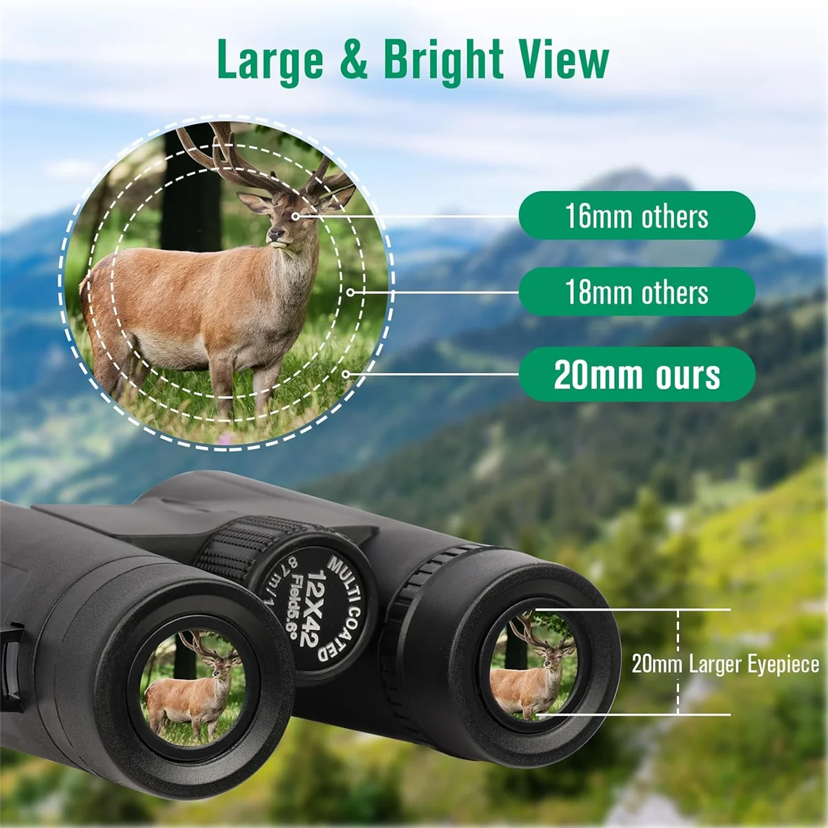 Survival Now™ High-Power Binoculars with Phone Adapter