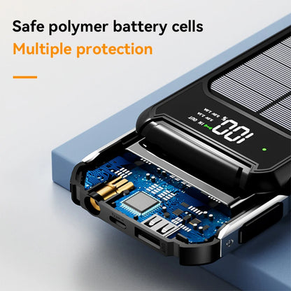 Survival Now™ 30,000mAh Large-Capacity Solar Power Bank