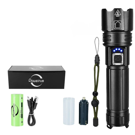 Ultra Powerful Flashlight – USB-C Rechargeable & Waterproof
