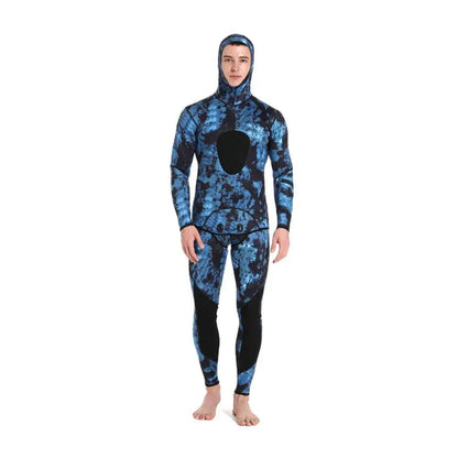 Camouflage 3mm Neoprene Wetsuit - Two-Piece for Diving