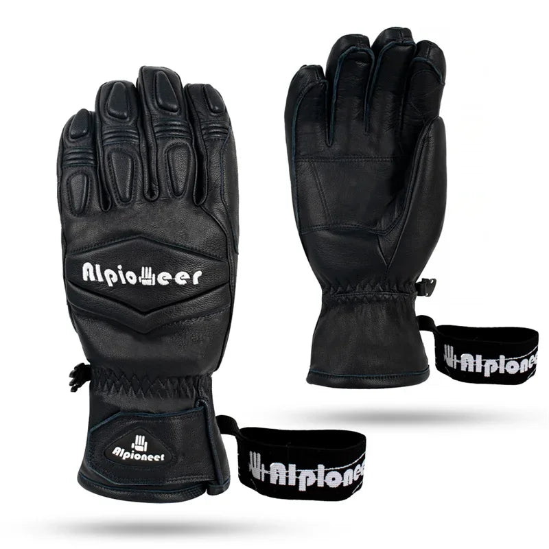 Survival Now™ Leather Ski & Snowboard Mittens