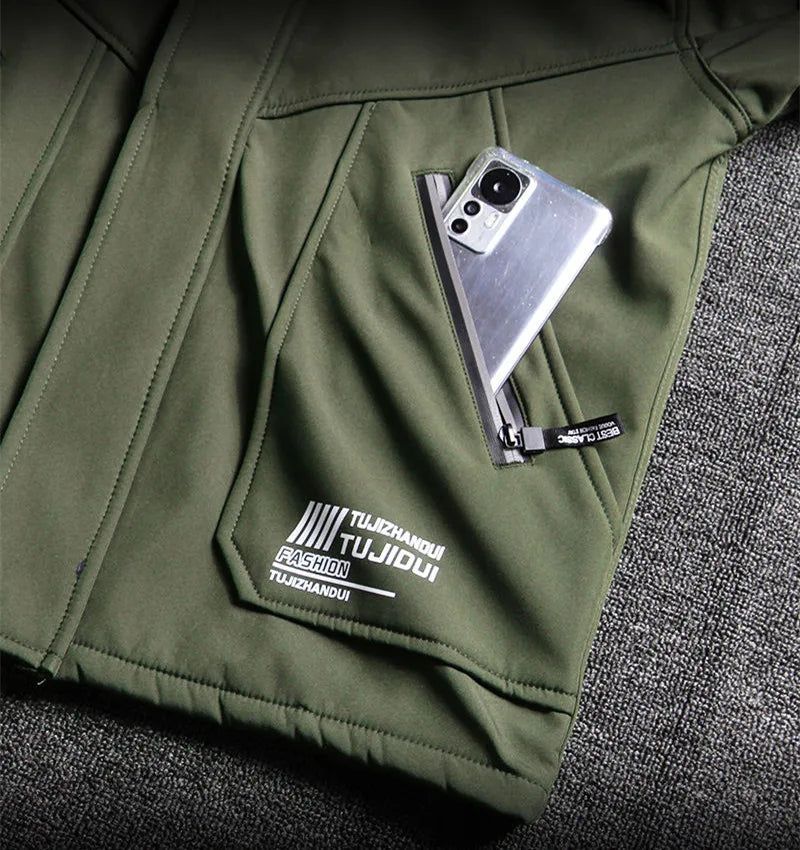 Survival Now™ Winter Velvet Thickened Jacket Suit for Men and Women
