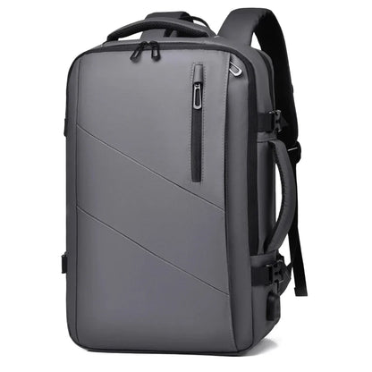 18-Inch Men’s Business Laptop Backpack with USB Charging & Waterproof Design