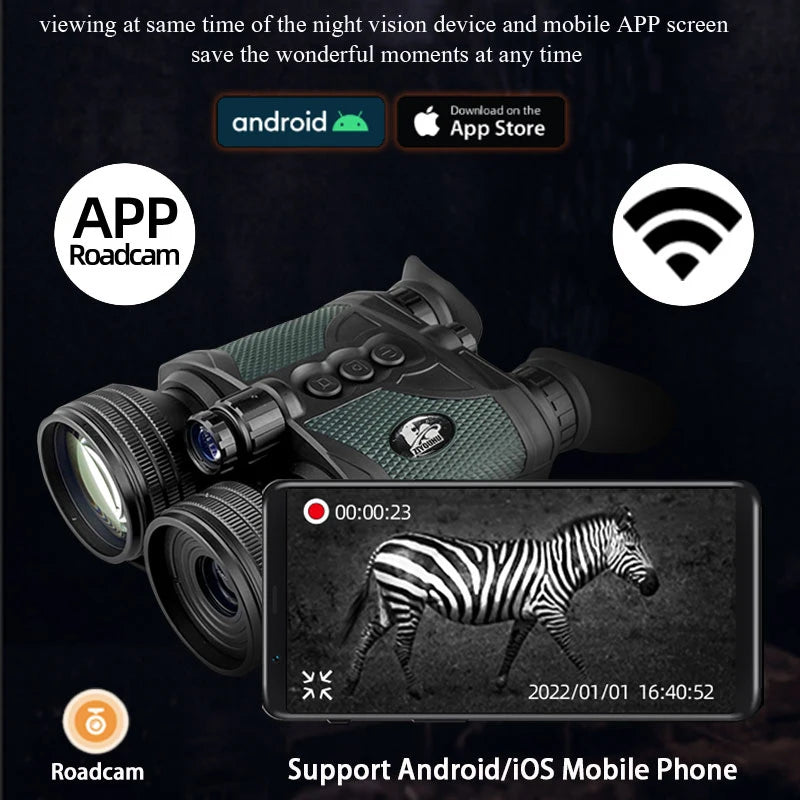 Survival Now™ Digital Night Vision Binoculars with Camera & Infrared Laser Rangefinder