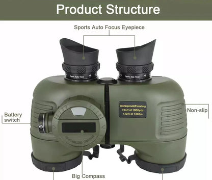 Survival Now™ Rangefinder Compass Binoculars