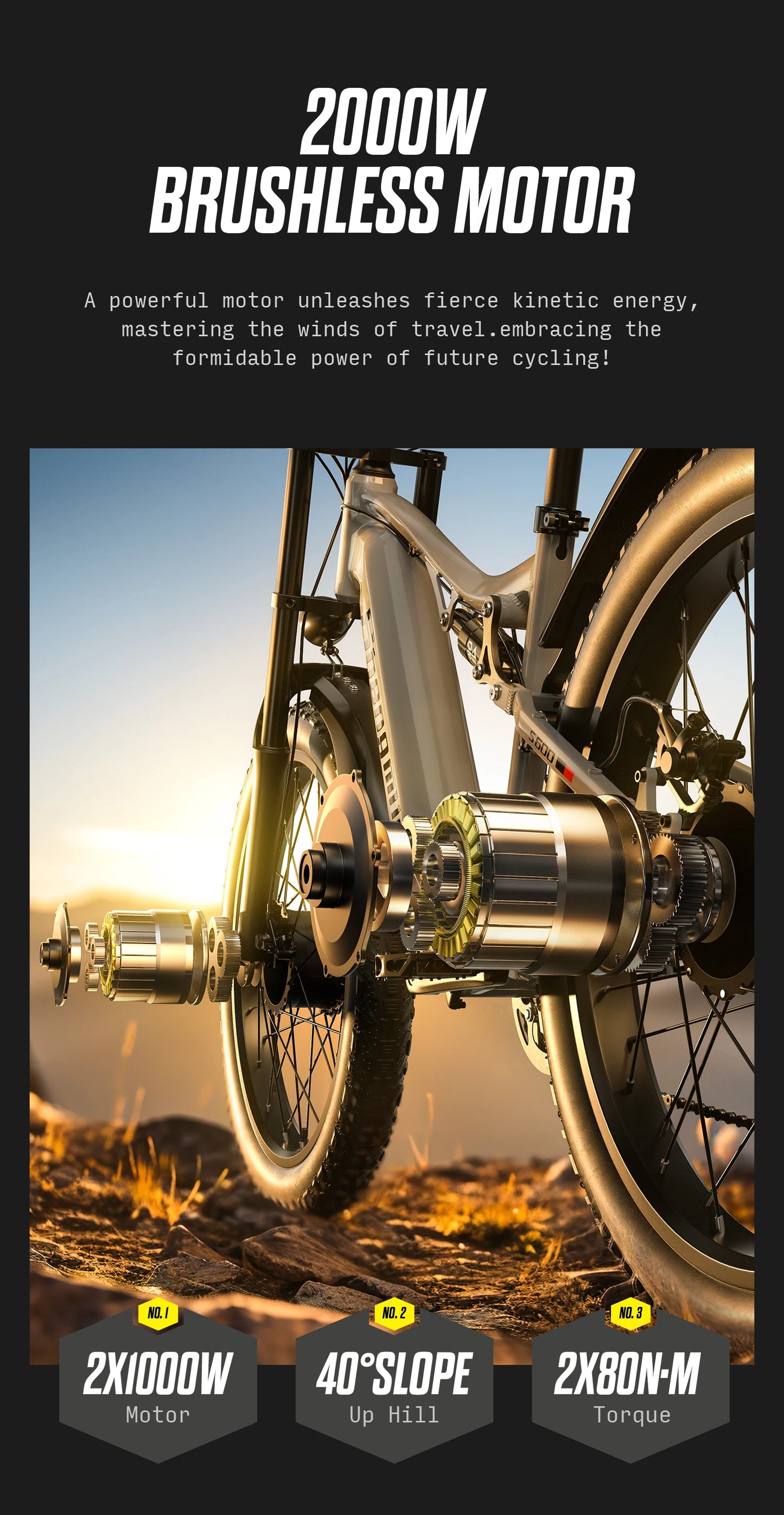 Survival Now™ 26-Inch Adult Electric Mountain Bike