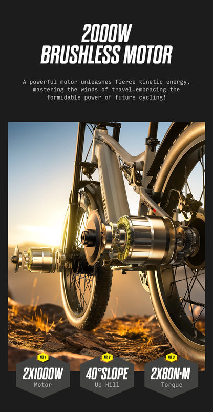 Survival Now™ 26-Inch Adult Electric Mountain Bike