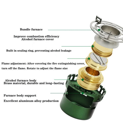 Survival Now™ Camping Alcohol Stove
