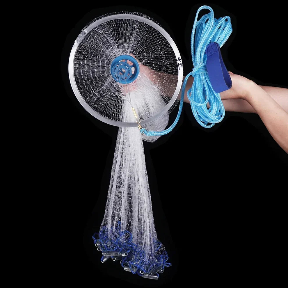 Monofilament Nylon Fishing Net, Hand Throw Cast Net