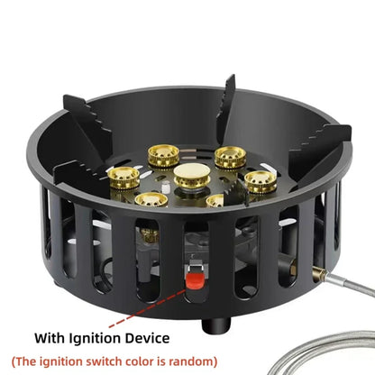 7-Core Windproof Camping Stove – Powerful, Portable, and Built for the Outdoors
