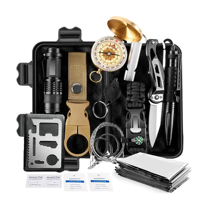 Multi-Function Outdoor Survival Kit – Durable & Ready for Emergencies